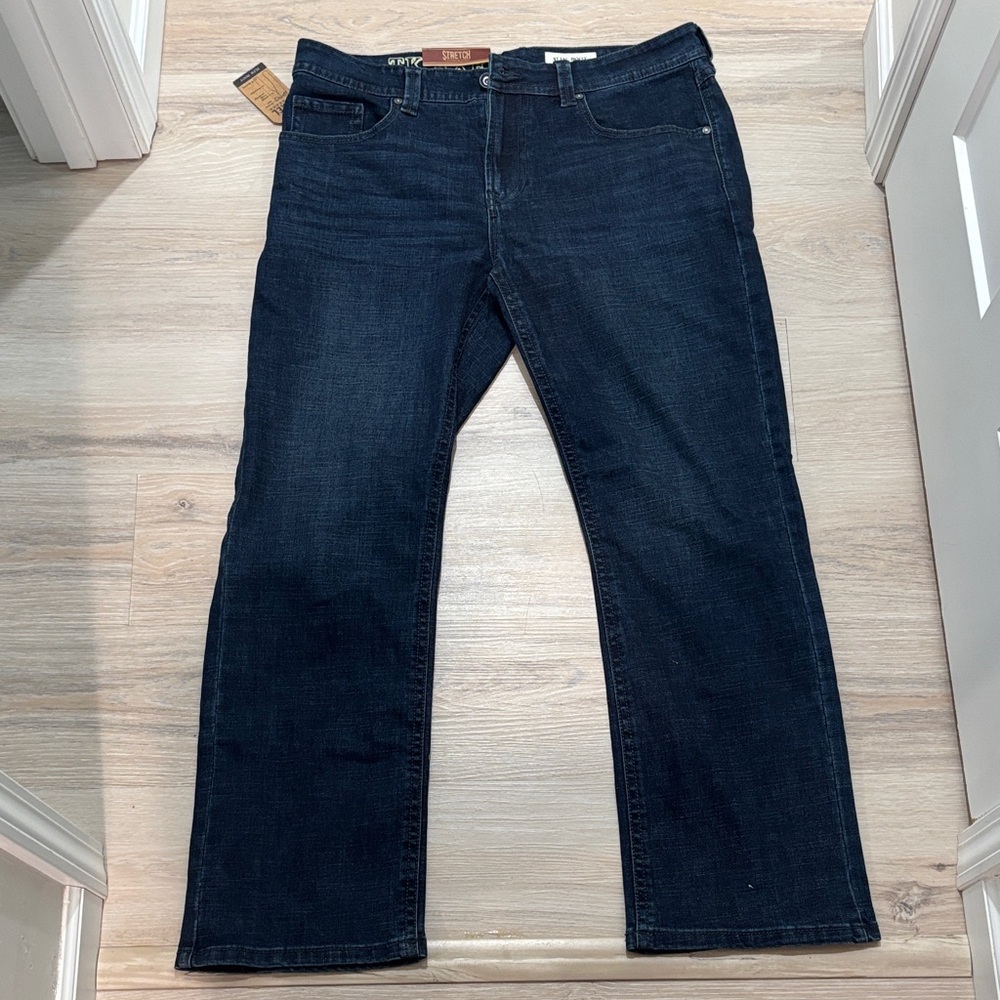 Stylish Men's Slim Fit Jeans in Deep Blue